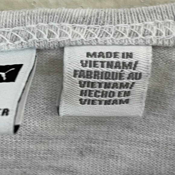 PUMA Girls Long Sleeve Shirt With Gradient Logo Size M 10/12 Gray & Pink - Picture 6 of 10